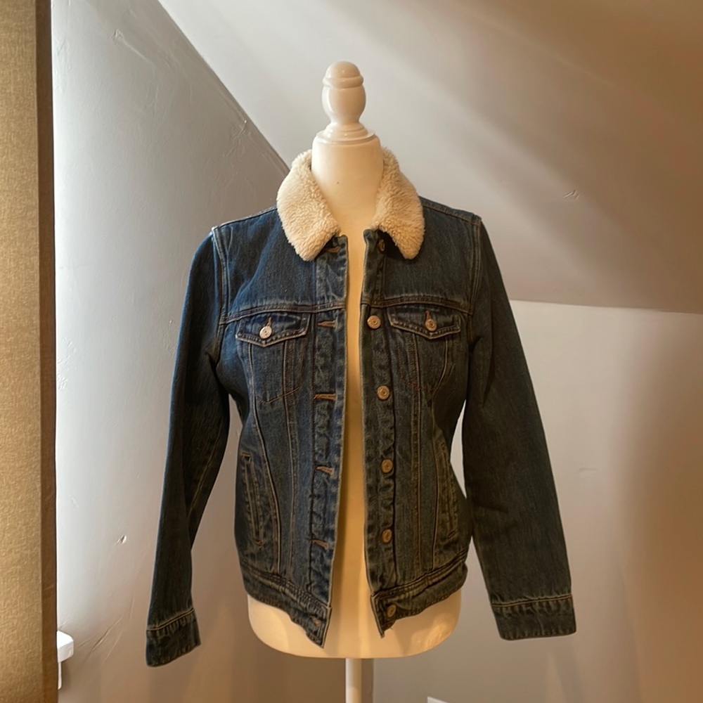 Sherpa Lined Jean Jacket - Picture 1 of 4